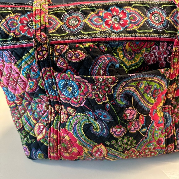 Vera Bradley XL Zippered Tote Bag - Picture 3 of 7